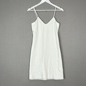 Le Rose Stories Womens Dress Extra Small White Marley Bias Cut Satin Slip Bridal